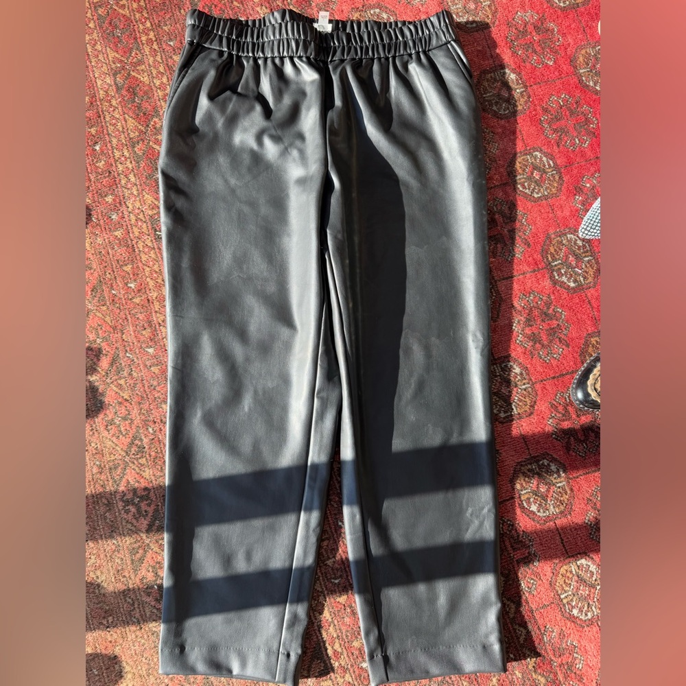 Anne Klein faux leather trouser